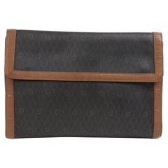 Christian Dior Brown Large Clutch