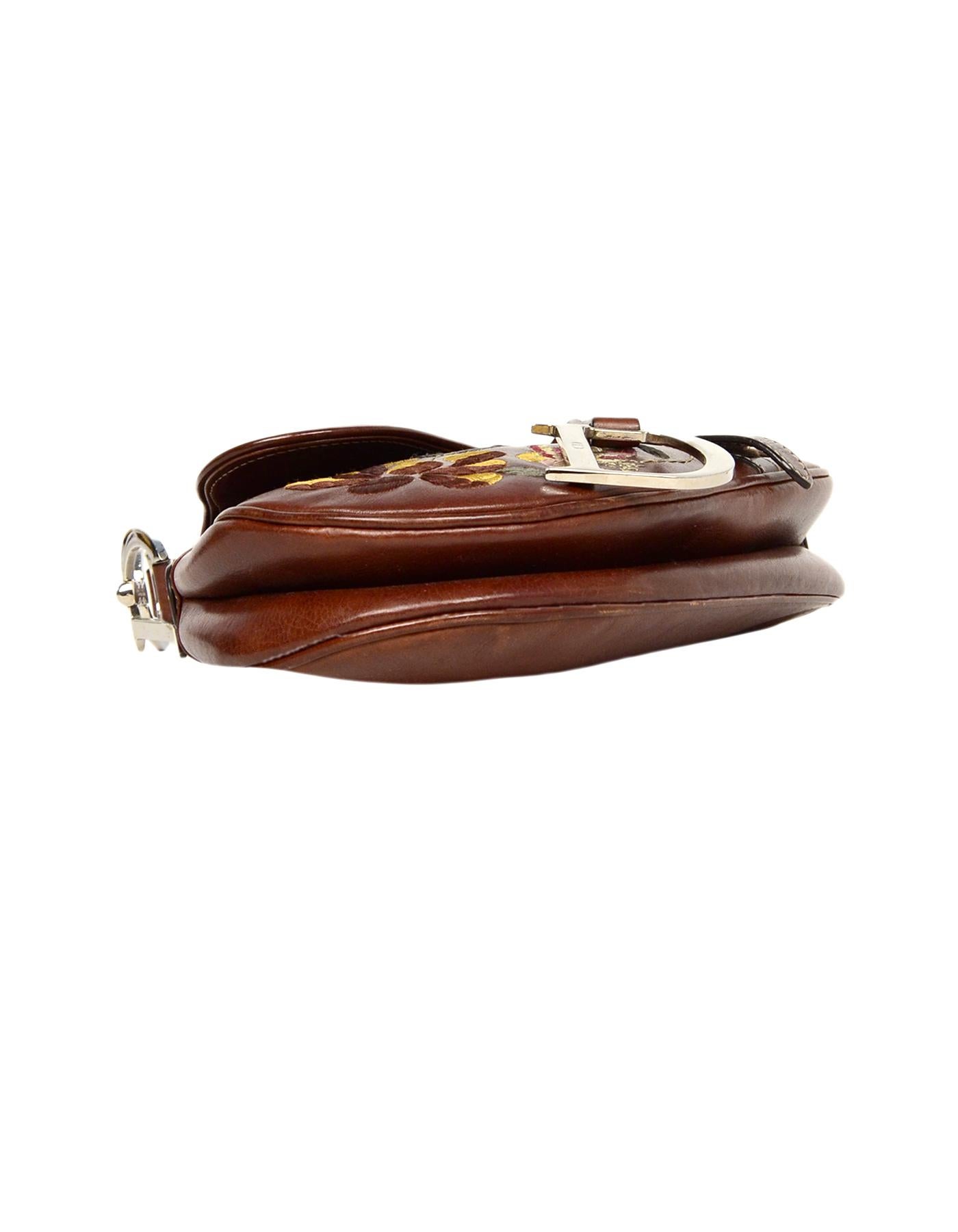 dior faux pearl and sequin embroidered saddle bag