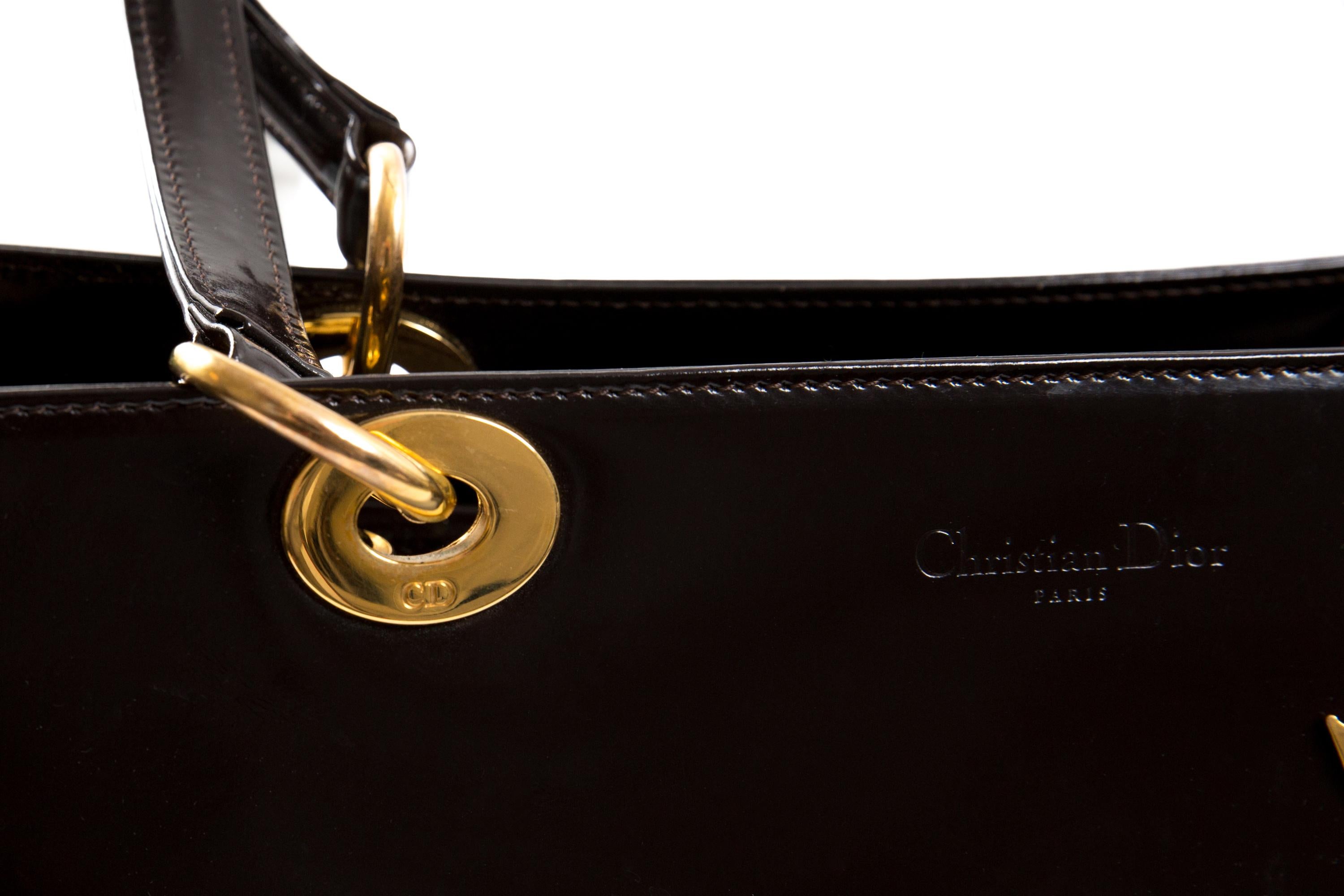 Women's Christian Dior Brown Leather Lady Dior Bag