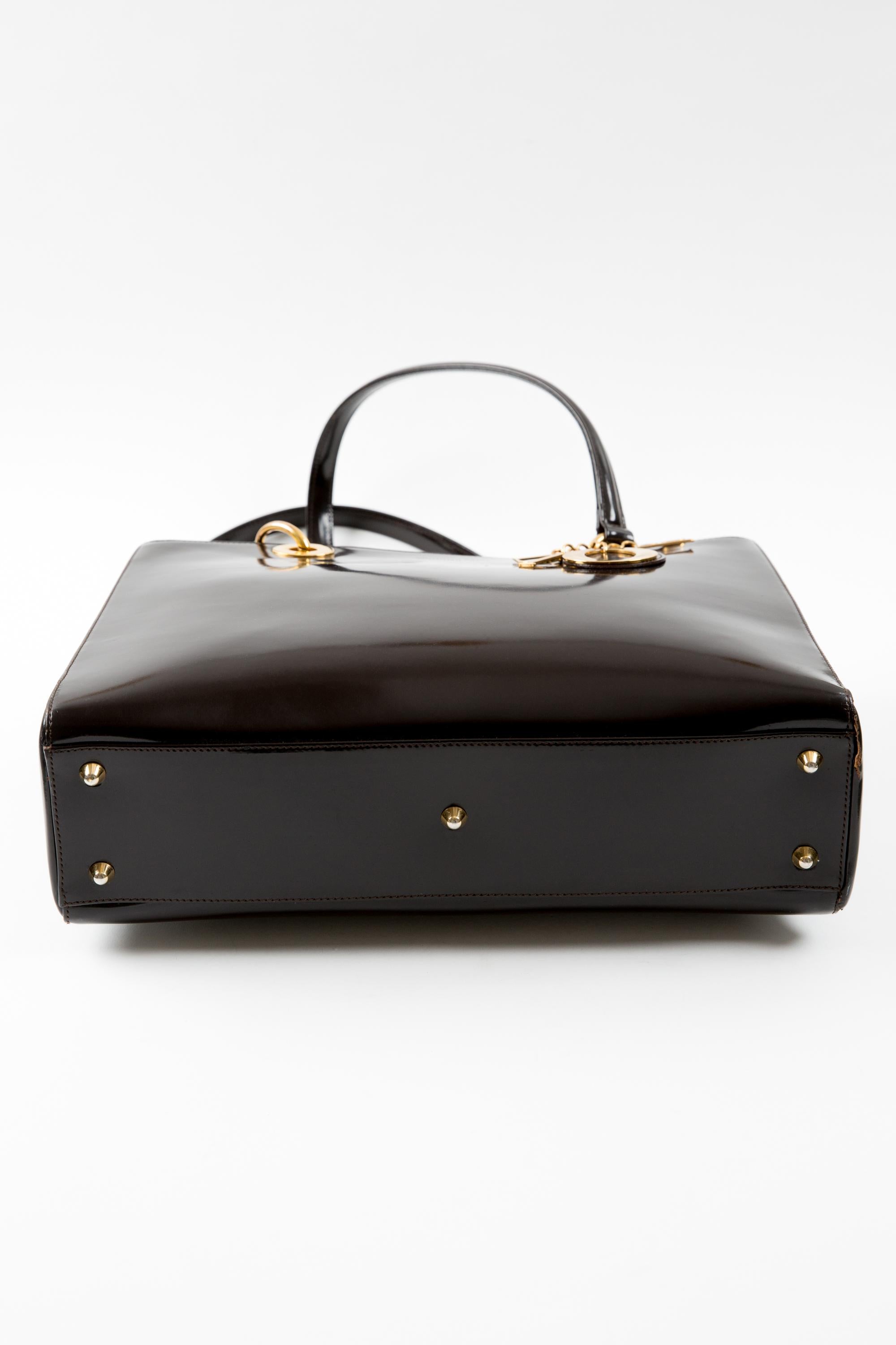 Christian Dior Brown Leather Lady Dior Bag 1