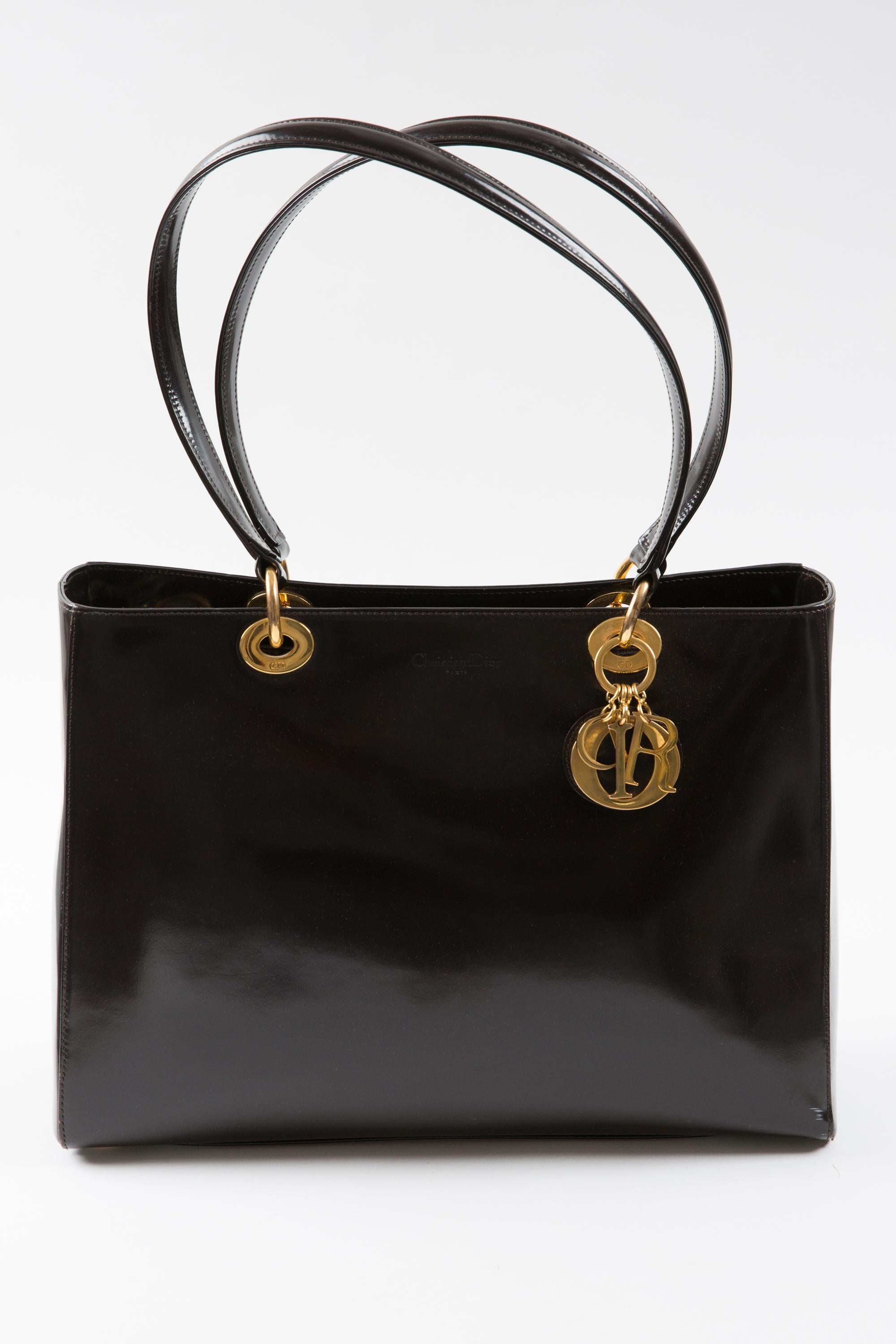 Christian Dior Brown Leather Lady Dior Bag 2