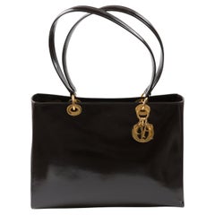 Christian Dior Brown Leather Lady Dior Bag