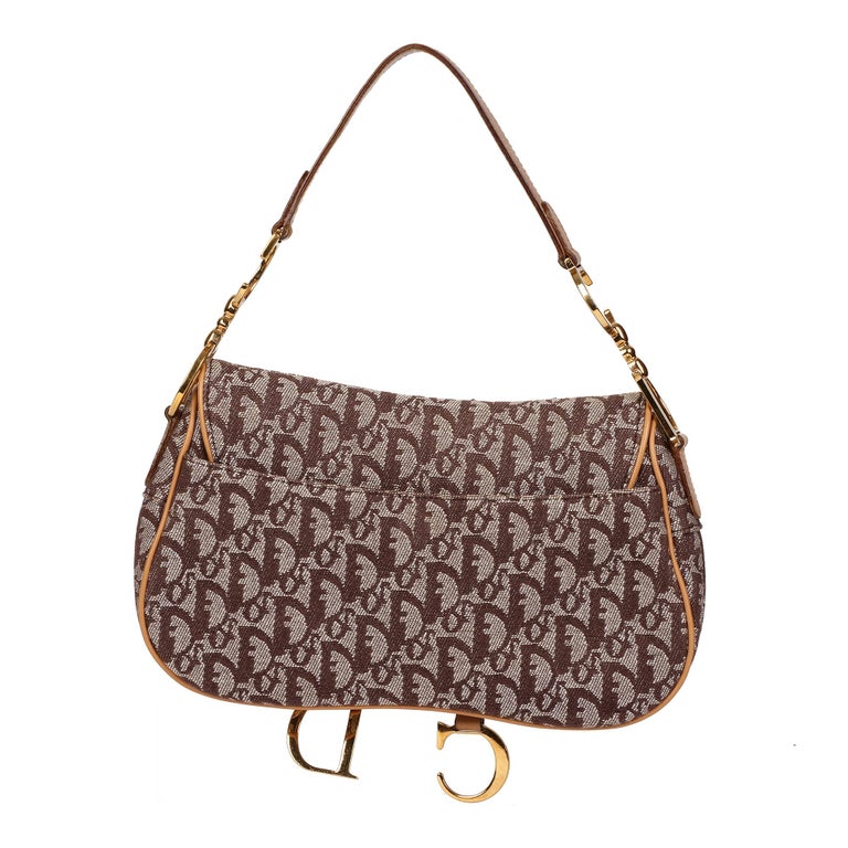 Christian Dior Vintage Saddle Bag - Brown Shoulder Bags, Handbags -  CHR344563