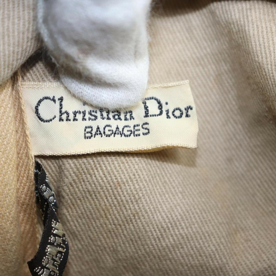 Christian Dior Brown Monogram Trotter Boston Duffle Bag 862513 In Good Condition In Dix hills, NY