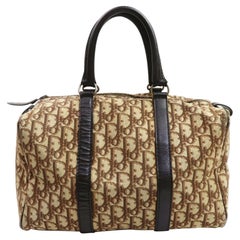 Christian Dior Brown Monogram Trotter Boston Duffle Bag 862513