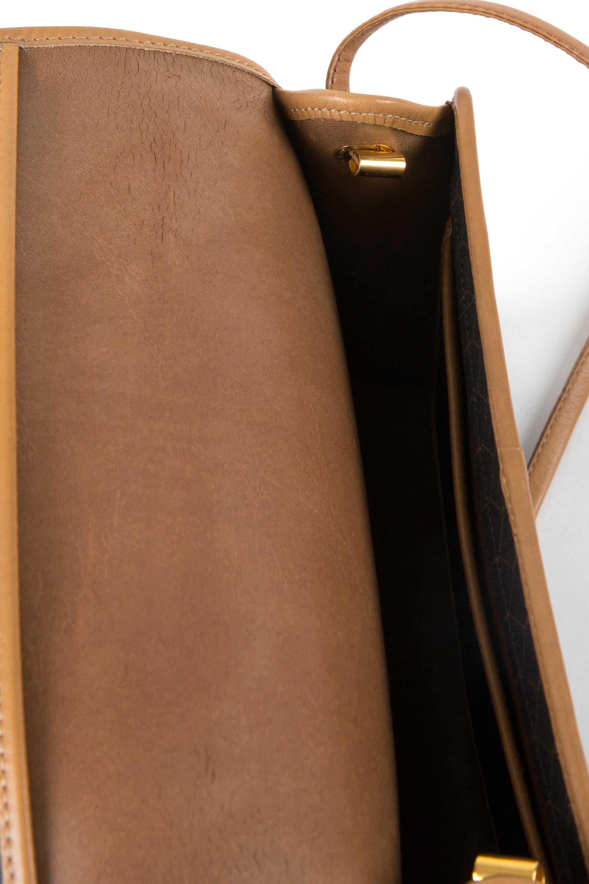 Christian Dior Brown Monograme Shoulder Bag For Sale 2