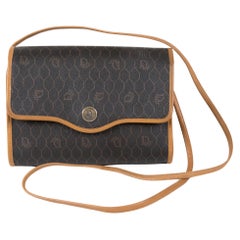 Vintage Christian Dior Brown Monograme Shoulder Bag