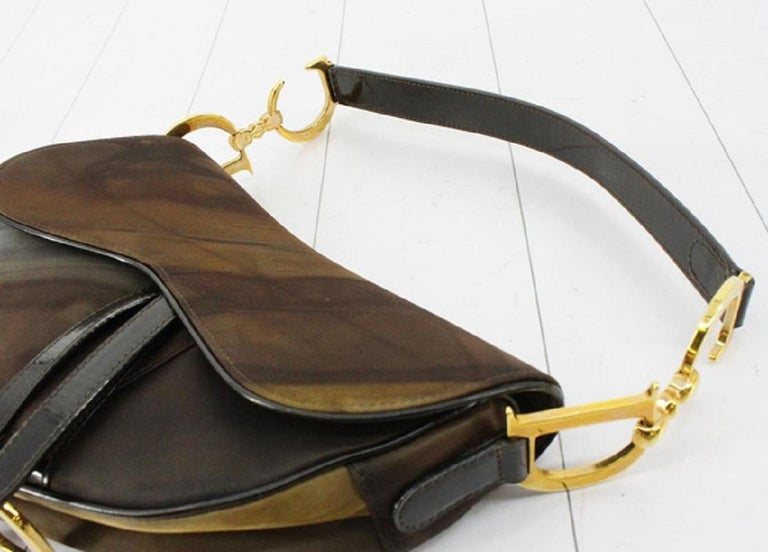 Christian Dior Mini Saddle Bag - Brown Handle Bags, Handbags - CHR360195