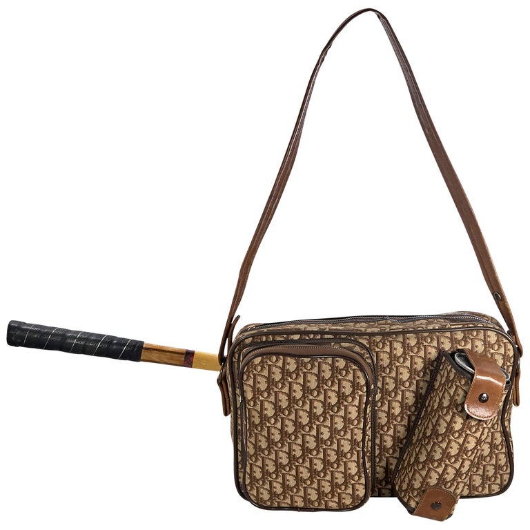 Christian Dior Brown Oblique Tennis Bag at 1stDibs | dior tennis bag