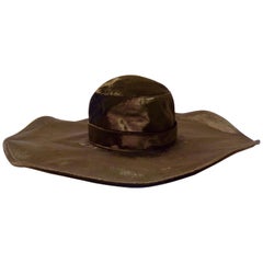 Christian Dior 1990s Brown Velvet Hat