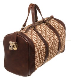 Christian Dior Sac à dos en toile marron vintage