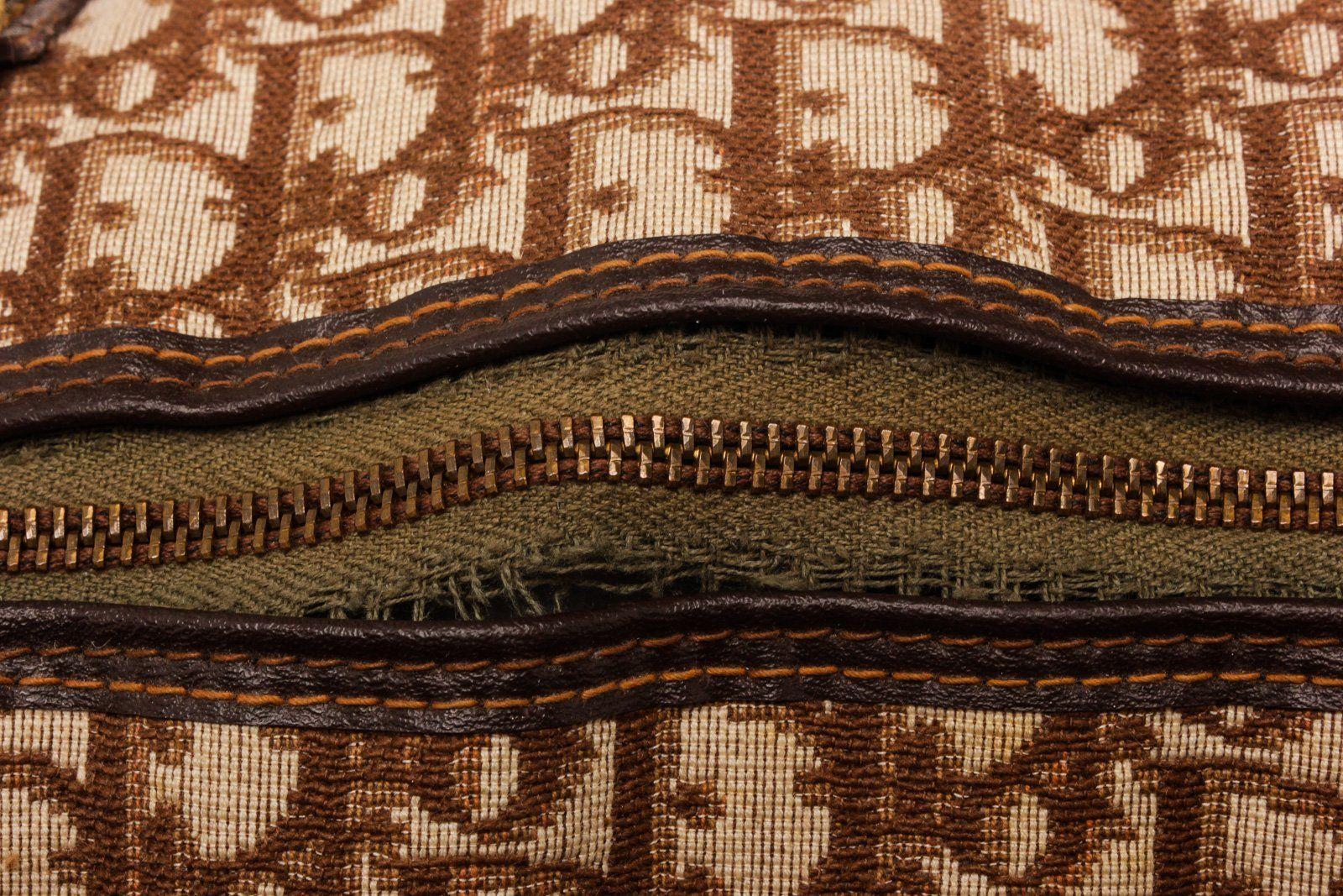 Christian Dior Braun Vintage Canvas Seesack 1