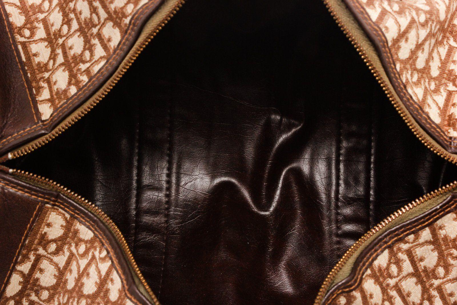 Christian Dior Braun Vintage Canvas Seesack 2