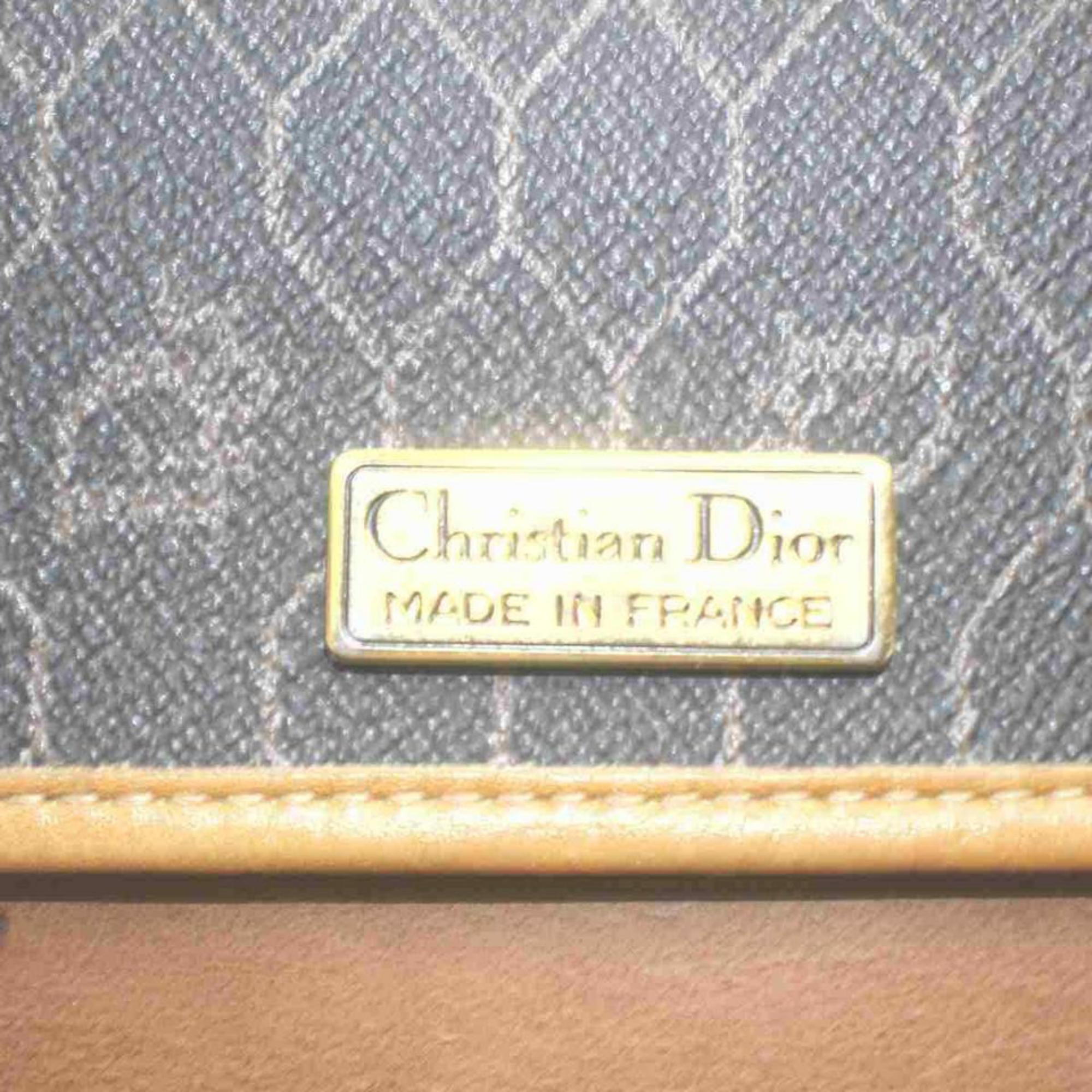 Christian Dior Brown x Black Monogram Trotter Honeycomb Crossbody Bag 855242 6