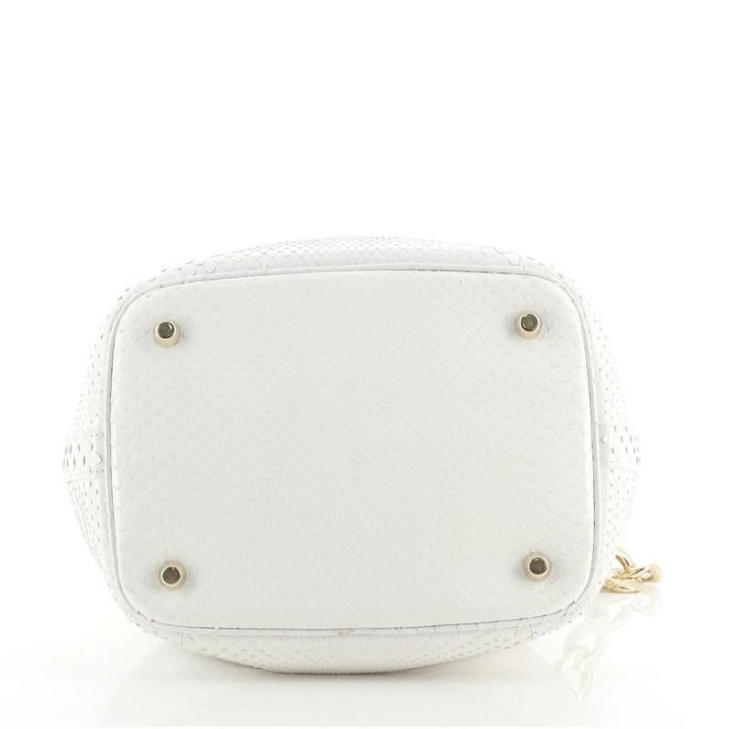 Women's or Men's Christian Dior Bubble Bag Python Small