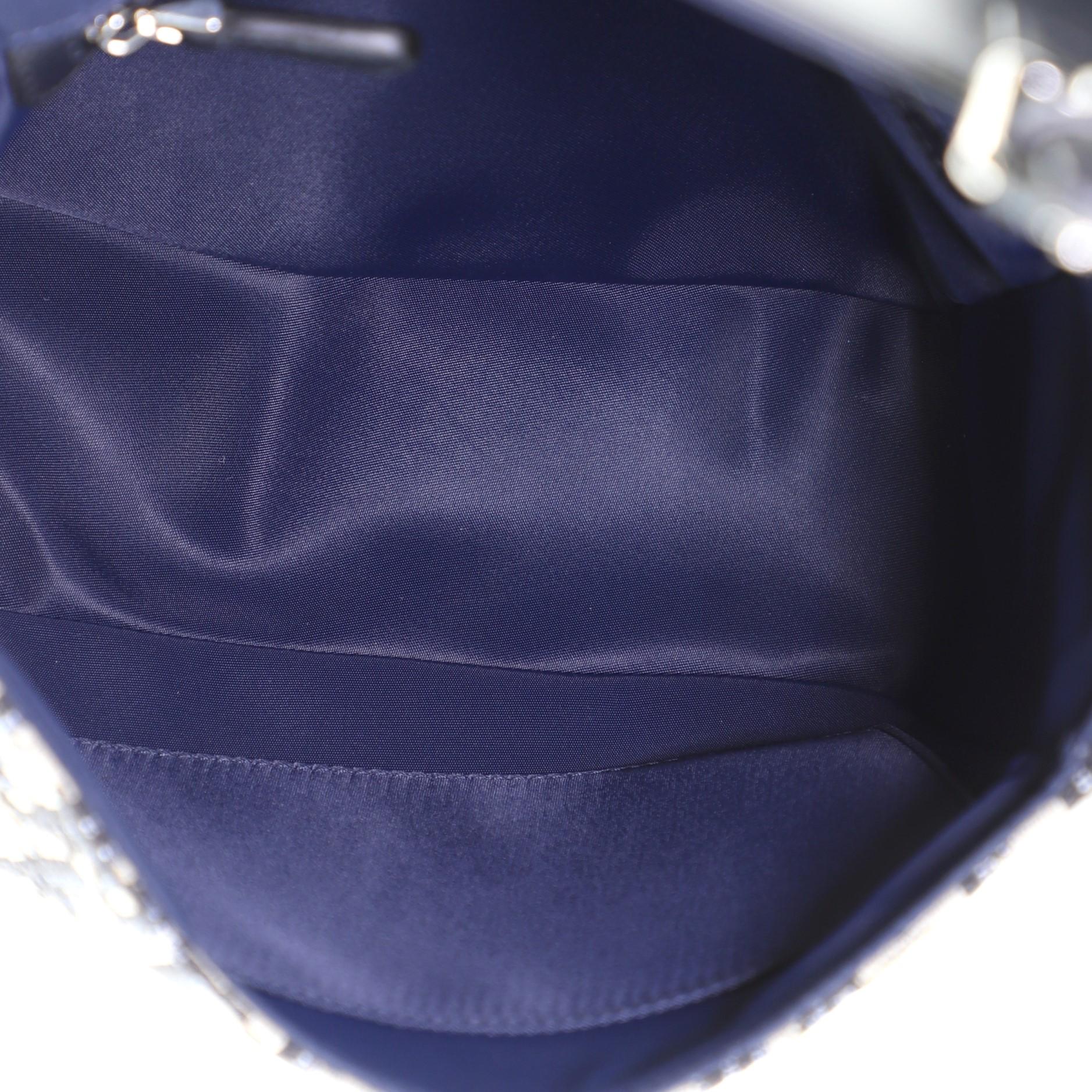 da uomo o donna Christian Dior Borsa messenger con fibbia e patta obliqua in tela e pelle di vitello