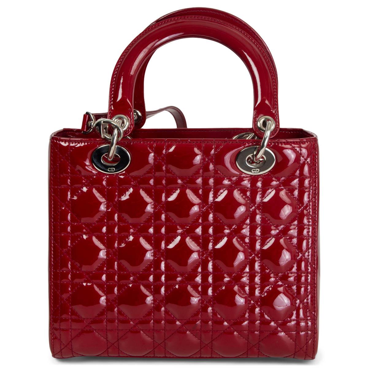 lady dior burgundy bag