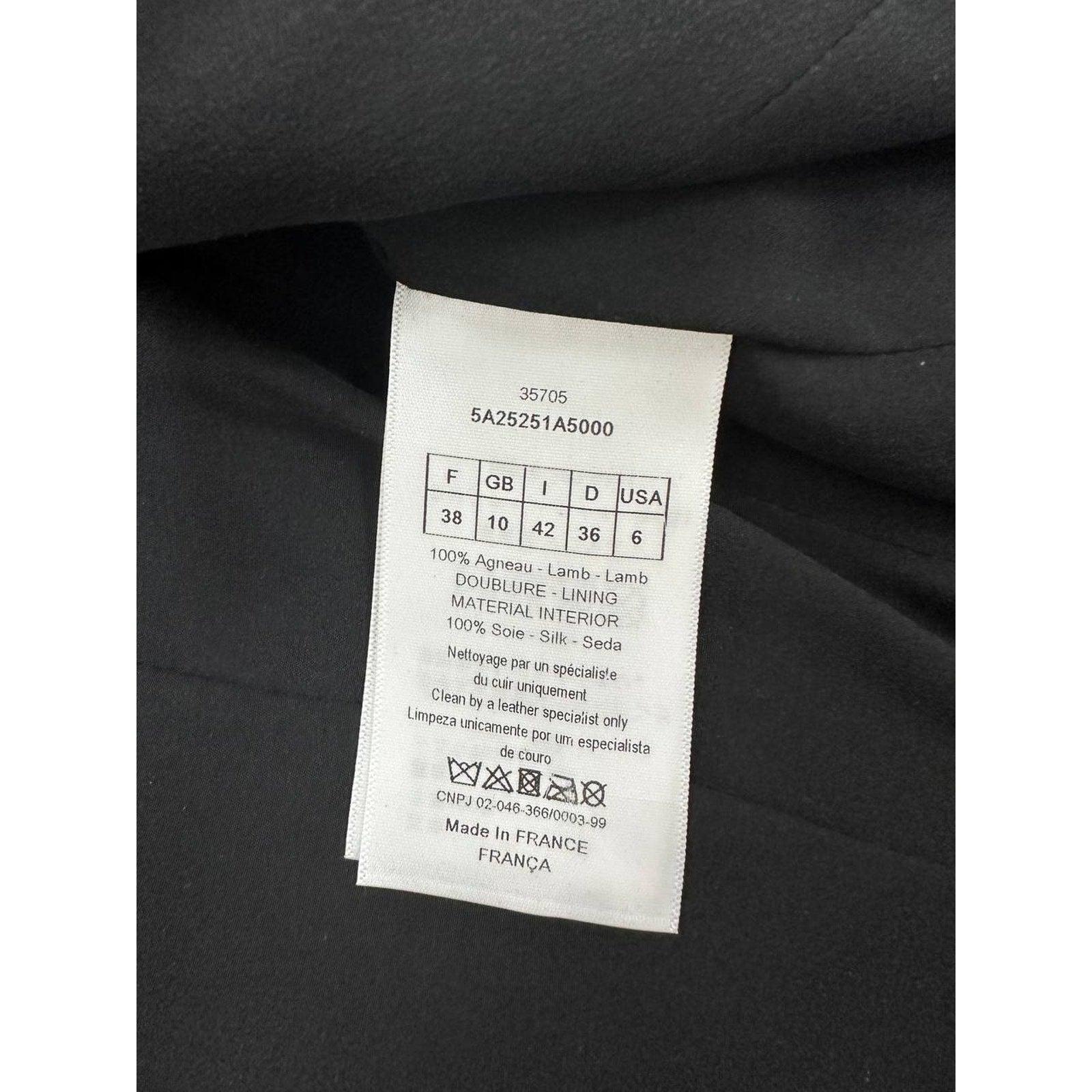 Christian Dior Burgundy Leder Biker Jacke Sz.38 im Angebot 2