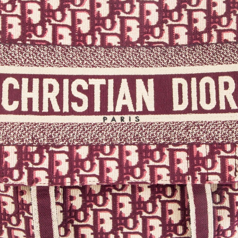 CHRISTIAN DIOR burgundy LOGO OBLIQUE DIORCAMP MESSENGER Bag at 1stDibs ...