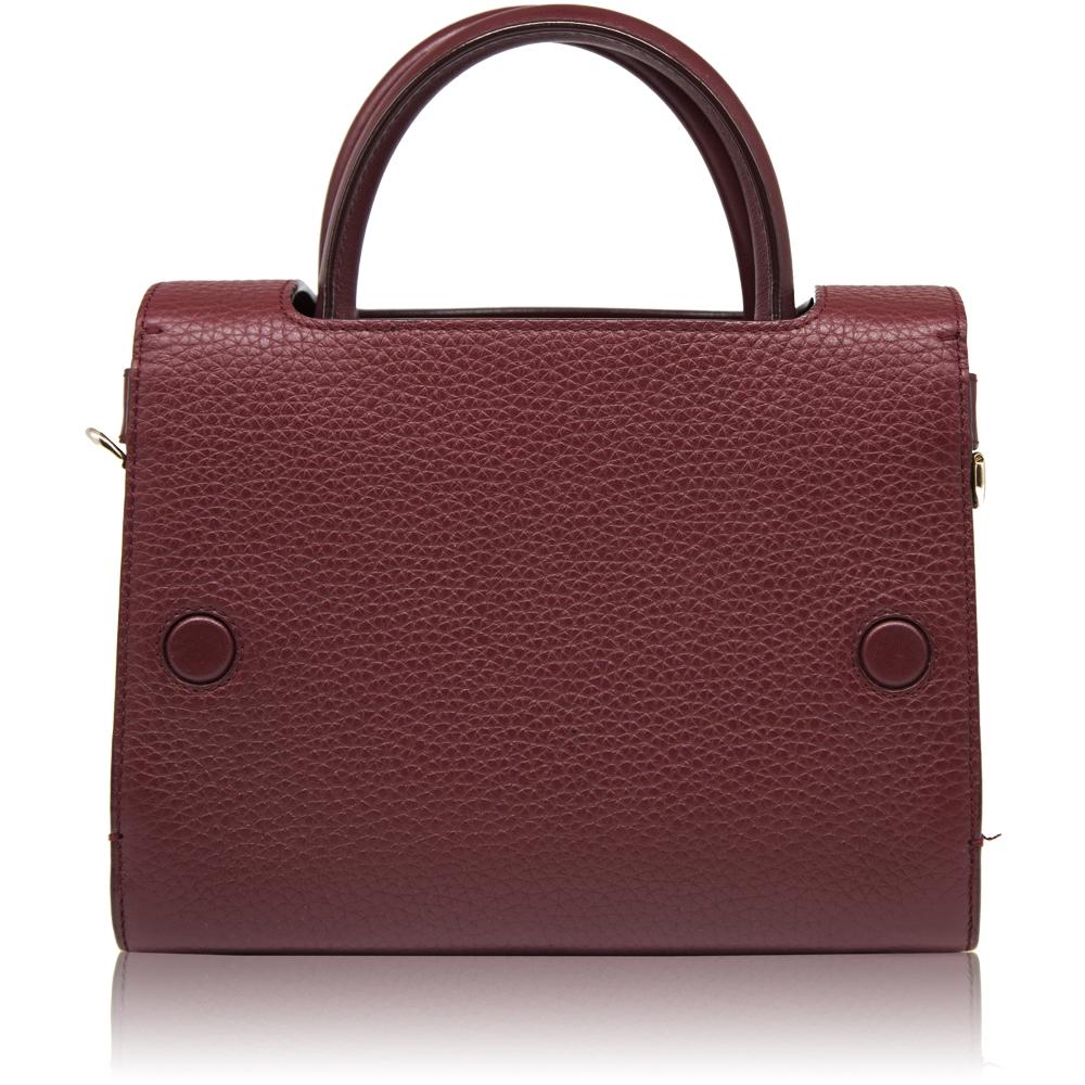 Brown Christian Dior Burgundy Mini 'Diorever' Bag
