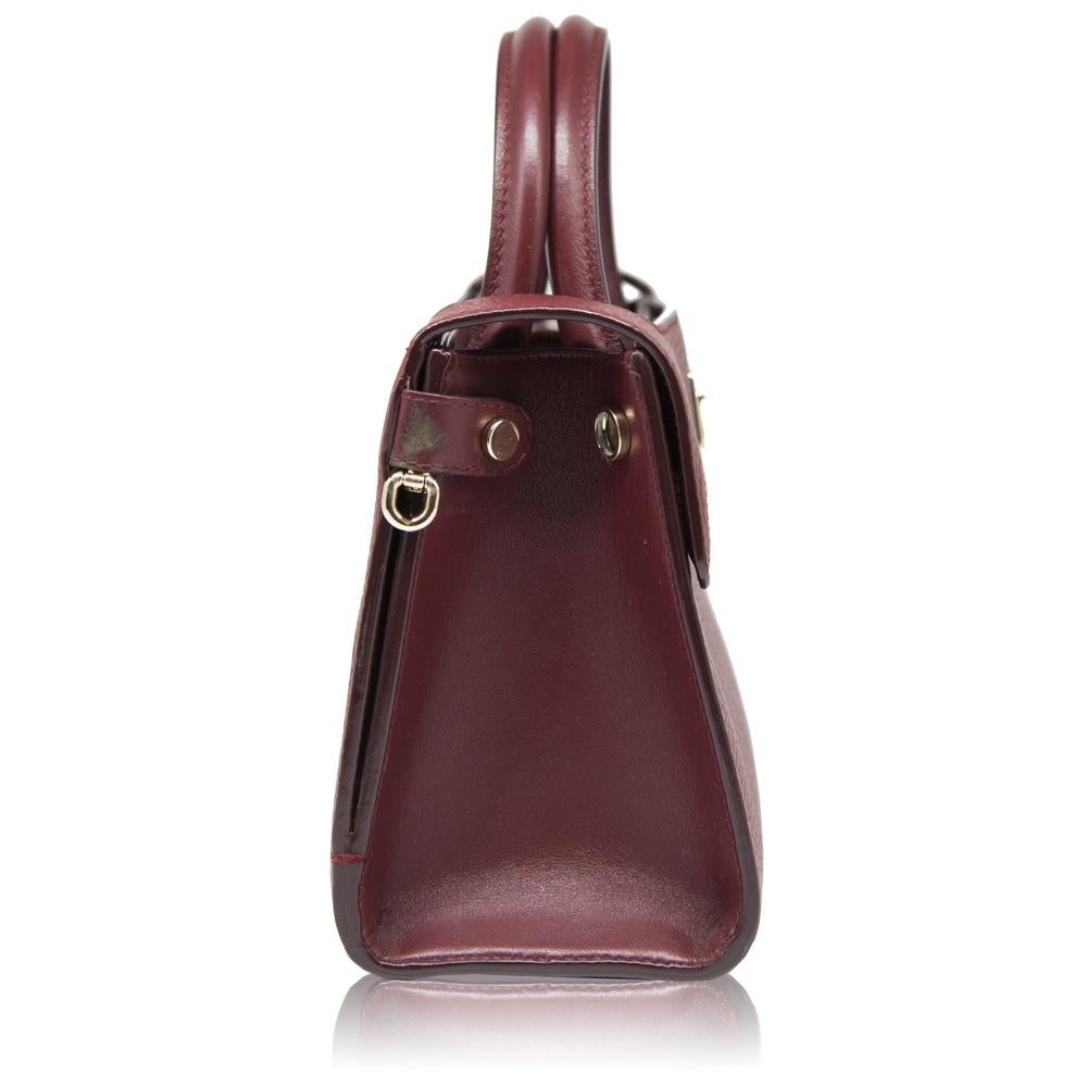 Christian Dior Burgundy Mini 'Diorever' Bag In Excellent Condition In London, GB