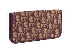 Christian Dior Burgundy Monogram Wallet