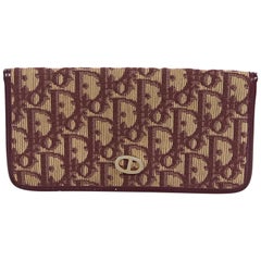 Christian Dior Burgundy Monogram Wallet