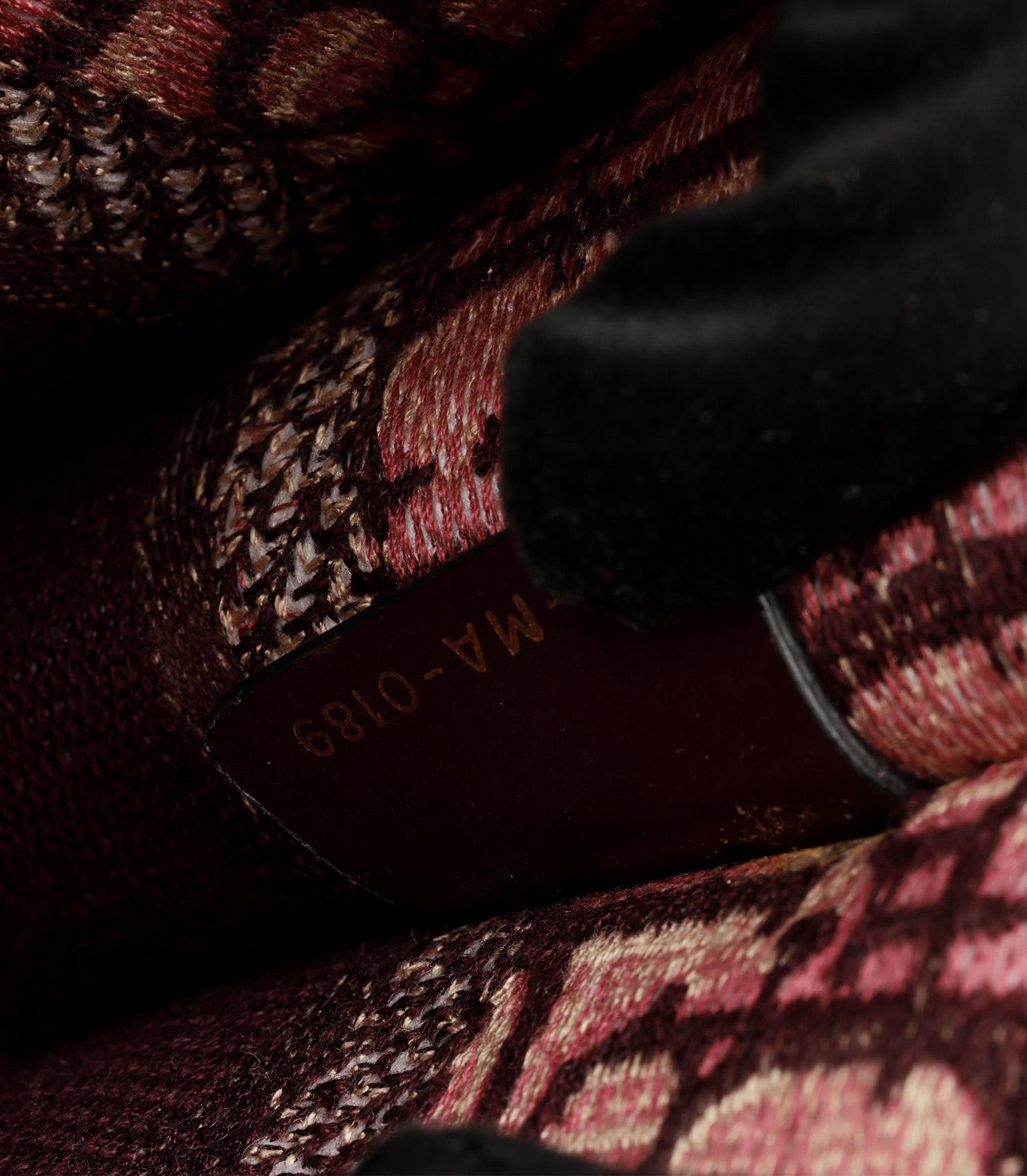 Christian Dior Burgundy Oblique Monogram Canvas Mini Book Tote in vendita 5