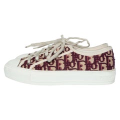 Christian Dior, Burgundy oblique Walk’n’Dior sneakers