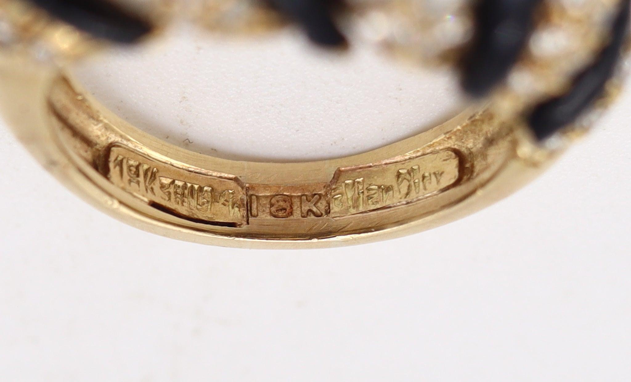 CHRISTIAN DIOR von Cipullo 1970 Paris Cocktail Ring 18Kt Gold & 4,08 Ctw Diamanten im Zustand „Hervorragend“ im Angebot in Miami, FL
