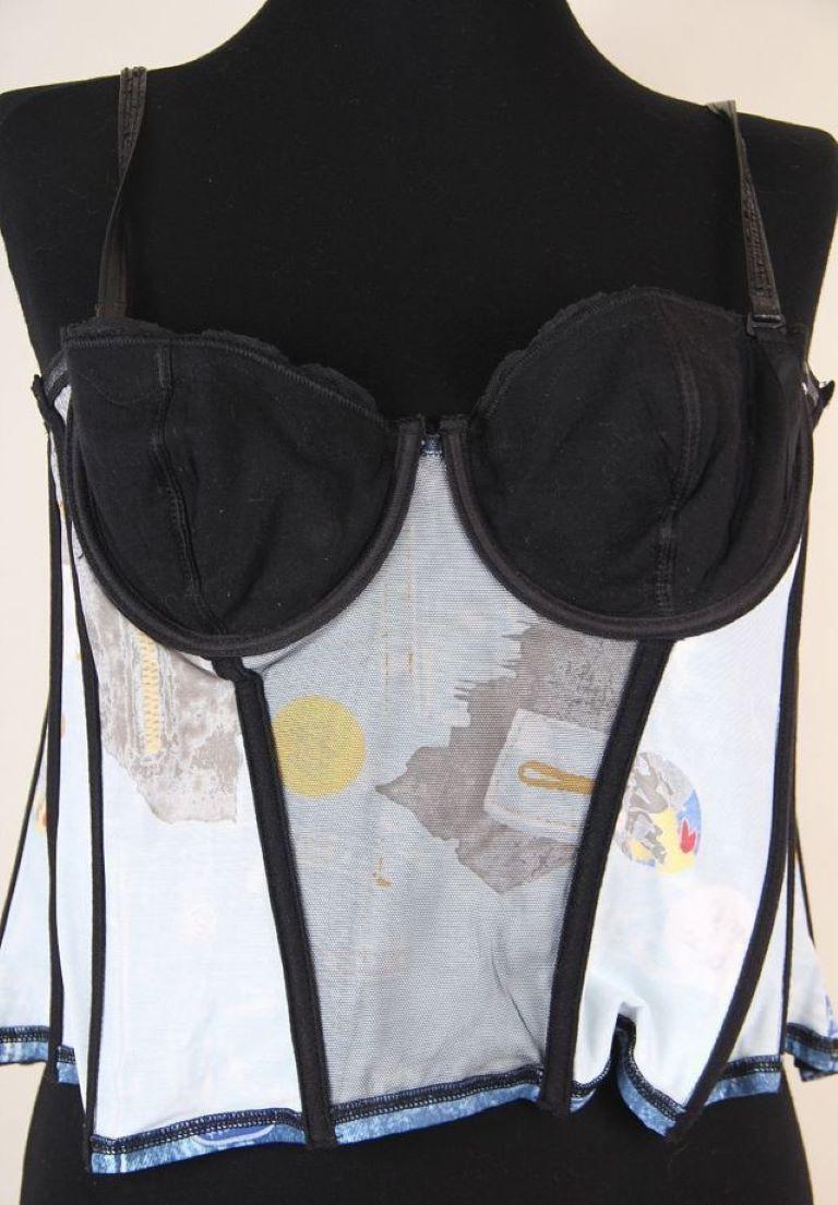Christian Dior by Galliano 2001 Miss Diorella Trompe L'oeil Bustier For Sale 5