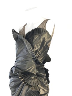 Christian Dior by Galliano 2002 Pleated Ruffled Evening Gown