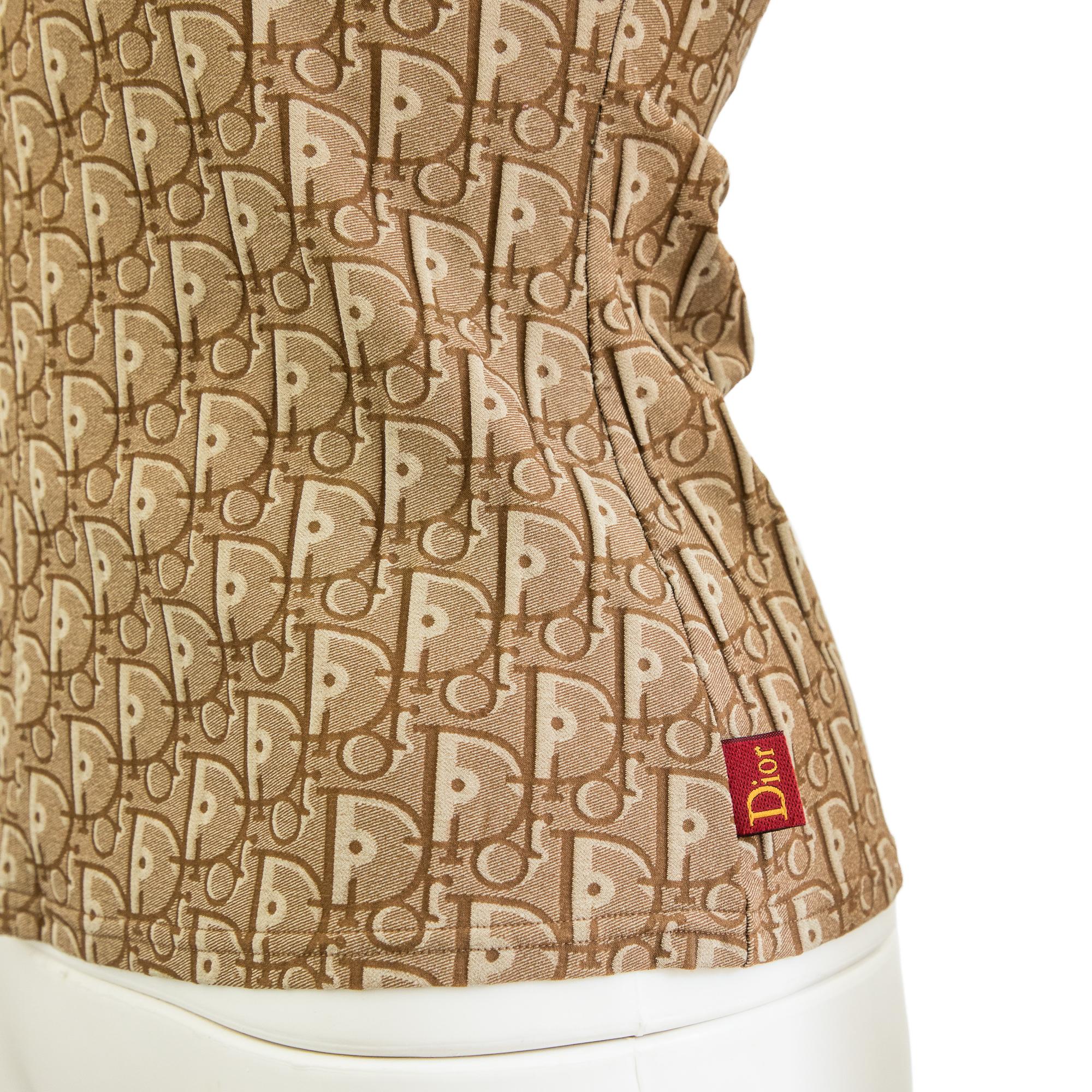 Women's Christian Dior by Galliano 2004 Monogram Tank Top size 36 For Sale