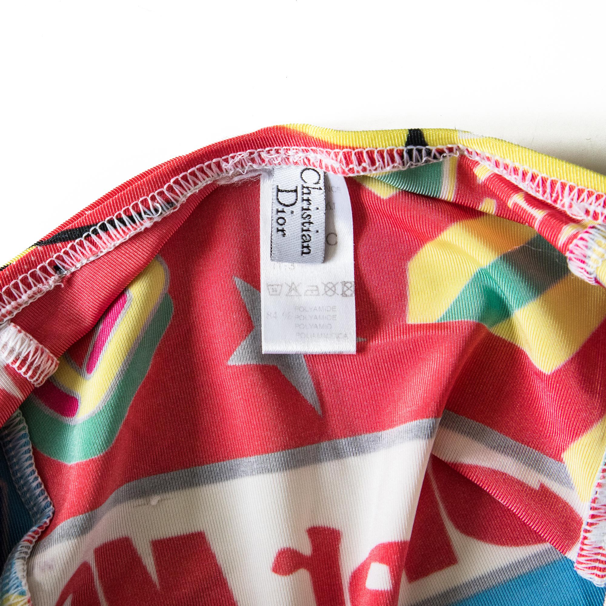 Christian Dior by Galliano 2004 Rasta Mania Swimsuit size 90C 2
