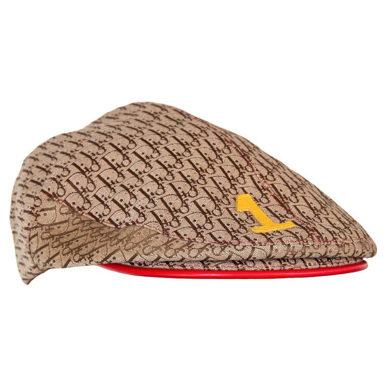 Christian Dior by Galliano 2004 Rasta Monogram Flat Cap at 1stDibs 