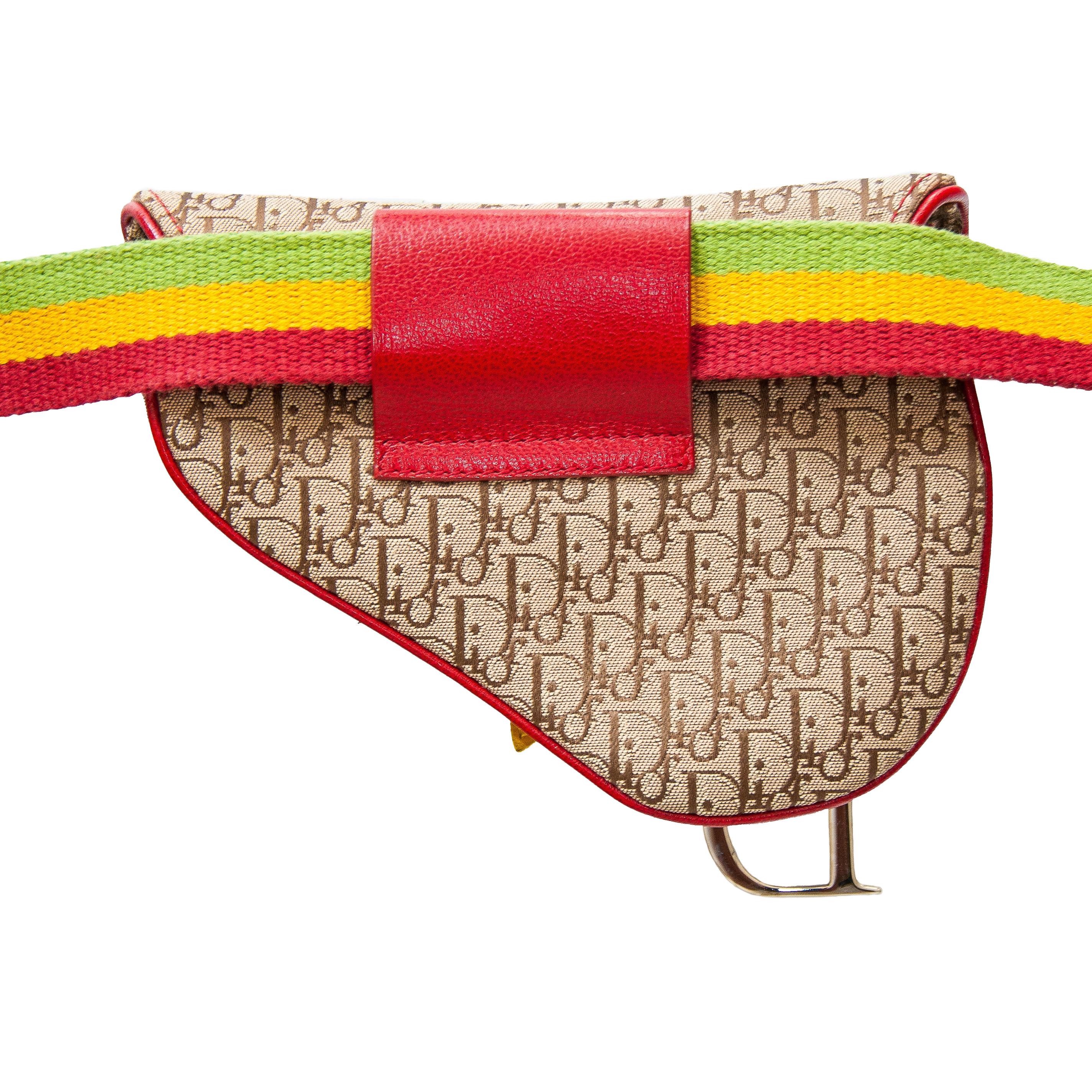 Christian Dior by Galliano 2004 Riñonera Rasta tamaño 85 Marrón en venta