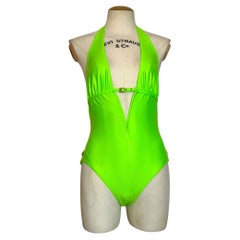 Christian Dior by Galliano 2004S/S Logo neon Body Costume da bagno Costume da bagno
