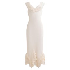 Christian Dior By Galliano 2006 Silk Ruffle Dress