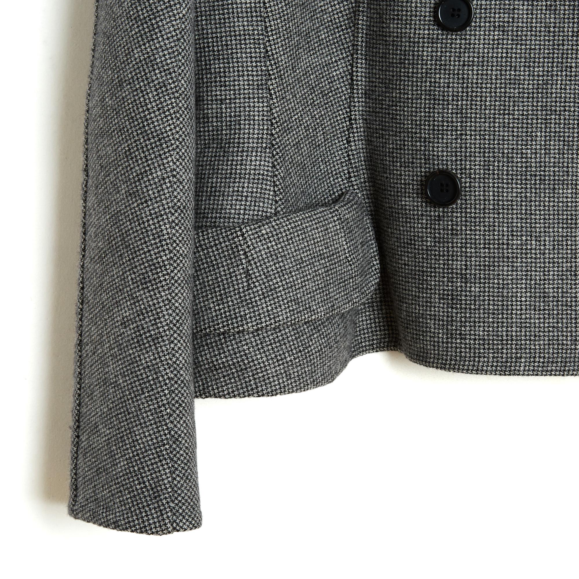 Gris Veste de bar Christian Dior by Galliano 2009 Veste FR46 en laine noire et blanche GB18 US14 en vente