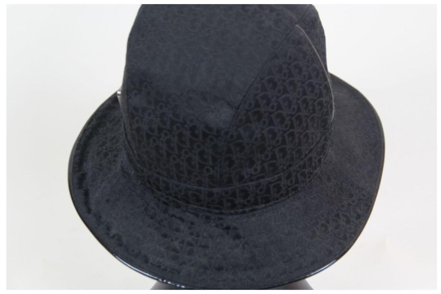 Christian Dior by Galliano Diorissimo Logo Bucket Hat 2004 SZ 56  For Sale 2
