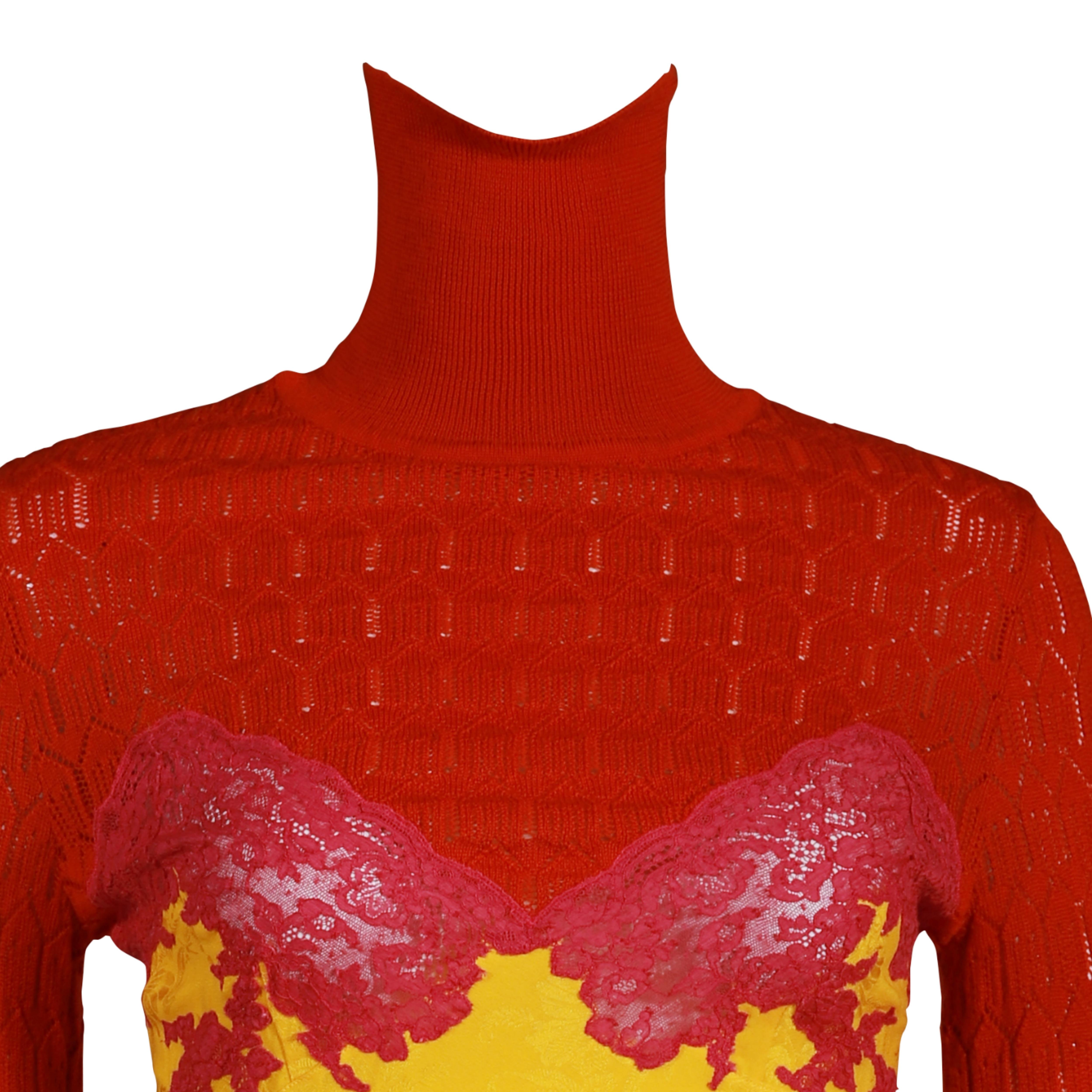 CHRISTIAN DIOR By Galliano F/w 1998 Kate Moss Campaigner Fuschia Orage Knit Dress in vendita 4