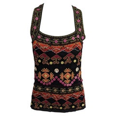 Christian Dior by Galliano Fall-Winter 2002 Ethnic Motif Knit Top