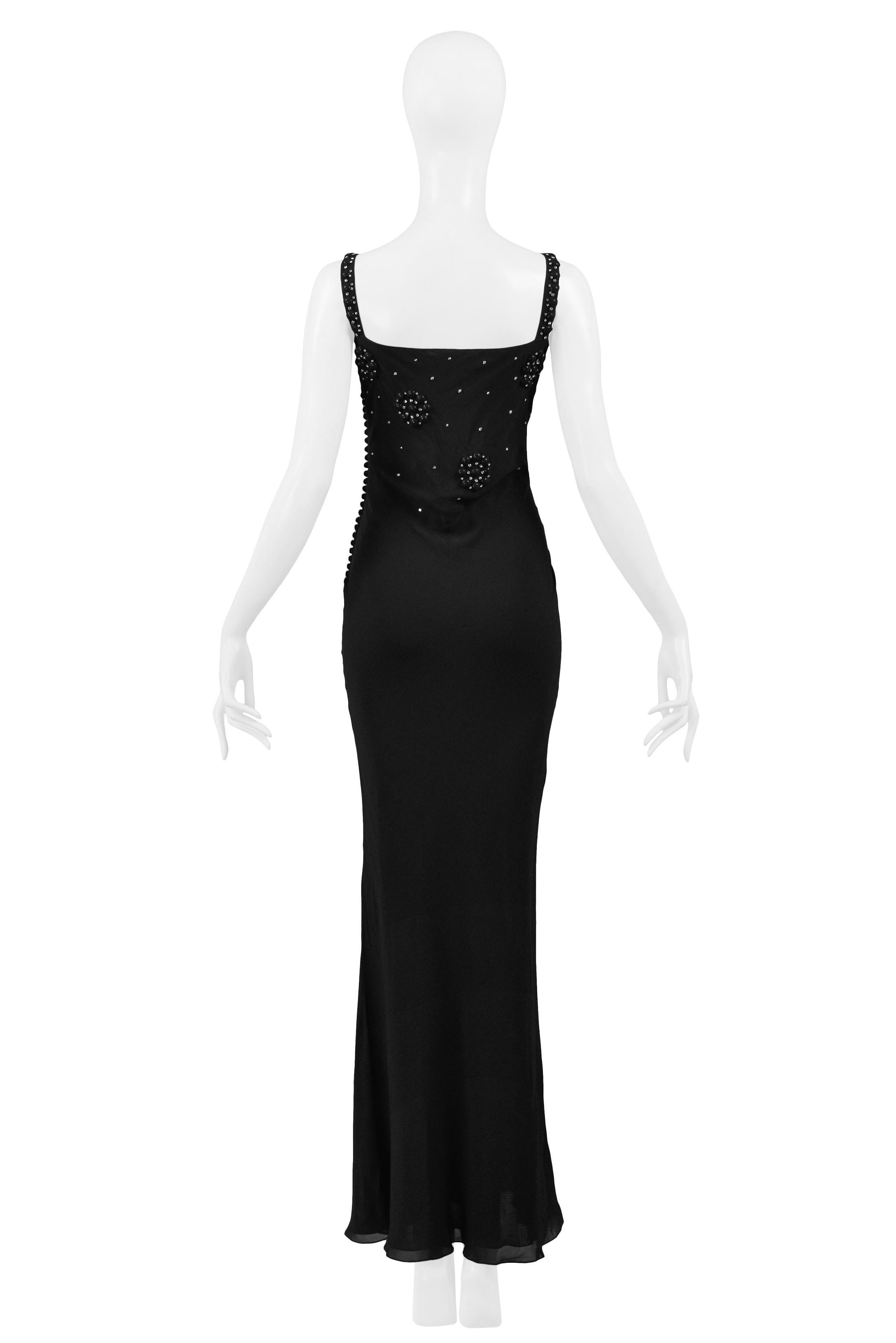 Christian Dior by Galliano Old Hollywood Black Knot Gown with