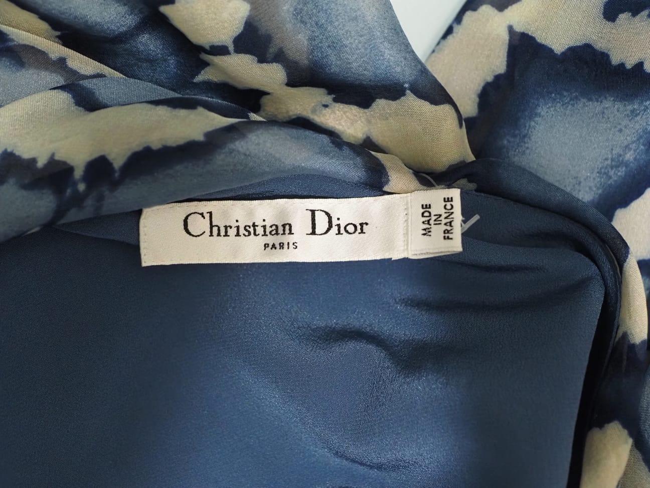 Christian Dior by Galliano One sleeve silk dress For Sale 6