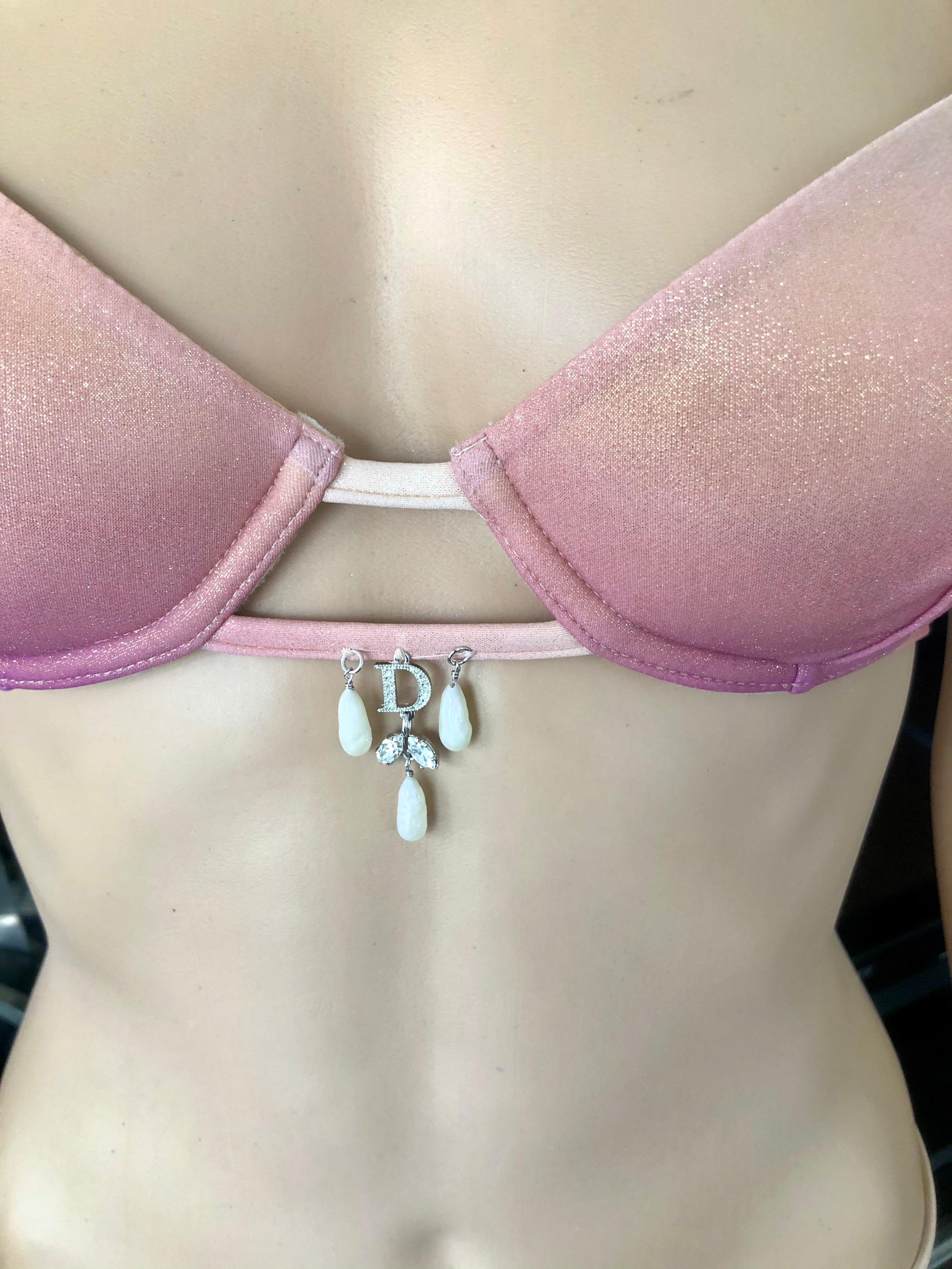 Christian Dior by Galliano S/S 2000 Swarovski Logo Bikini Bademode 3 Stück Set 5
