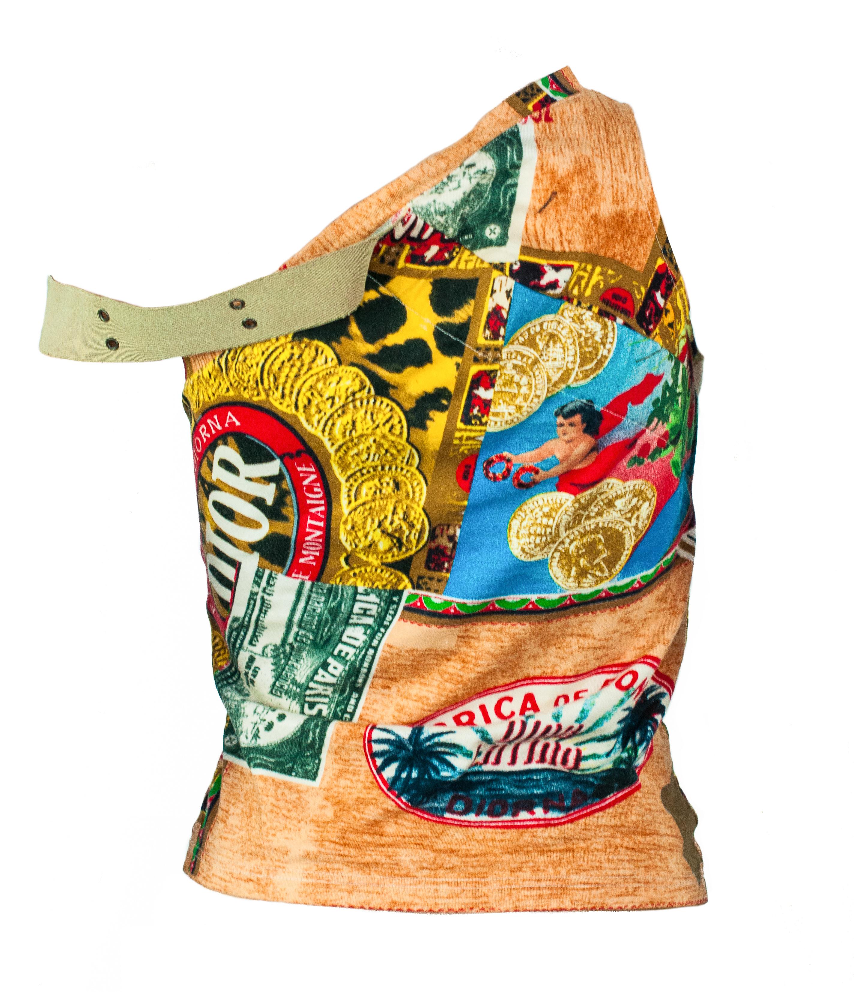 Ruder Than The Rest presents: spring-summer 2002 Christian Dior by John Galliano. This piece incorporates some of the most significant design details from the 2002 runway. The Cuban-inspired print was shown on three different looks and the shoulder