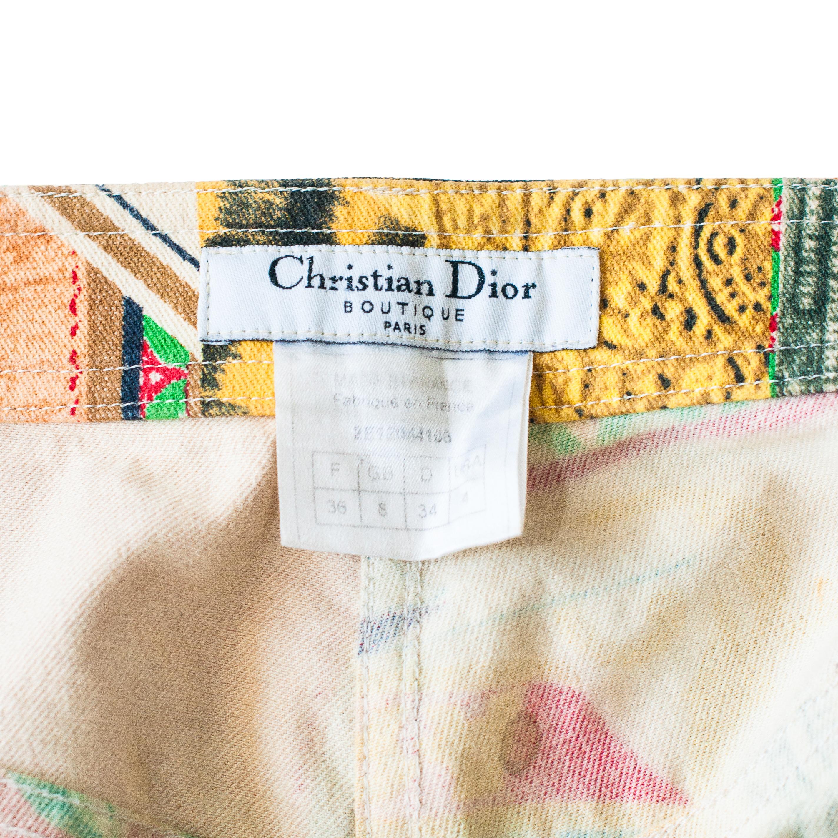 Christian Dior by Galliano Spring 2002 Cuban Cigar Trousers size 36 In Good Condition In London, GB