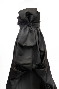 Christian Dior by John Galliano Black Silk Strapless Gown, Fall 2008