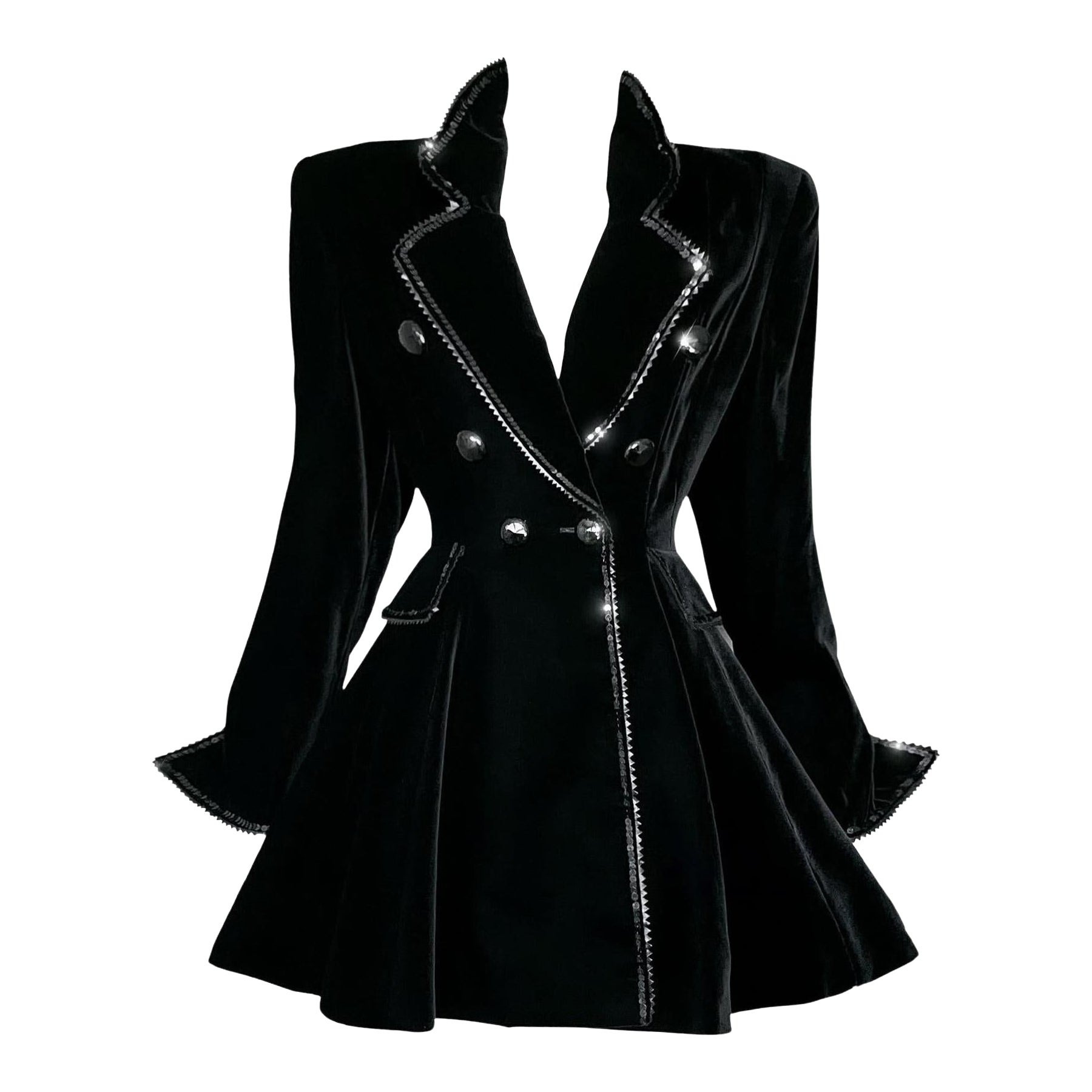 Christian Dior for Christian Dior, Gianfranco Ferré FW 1994, giacca di velluto nero