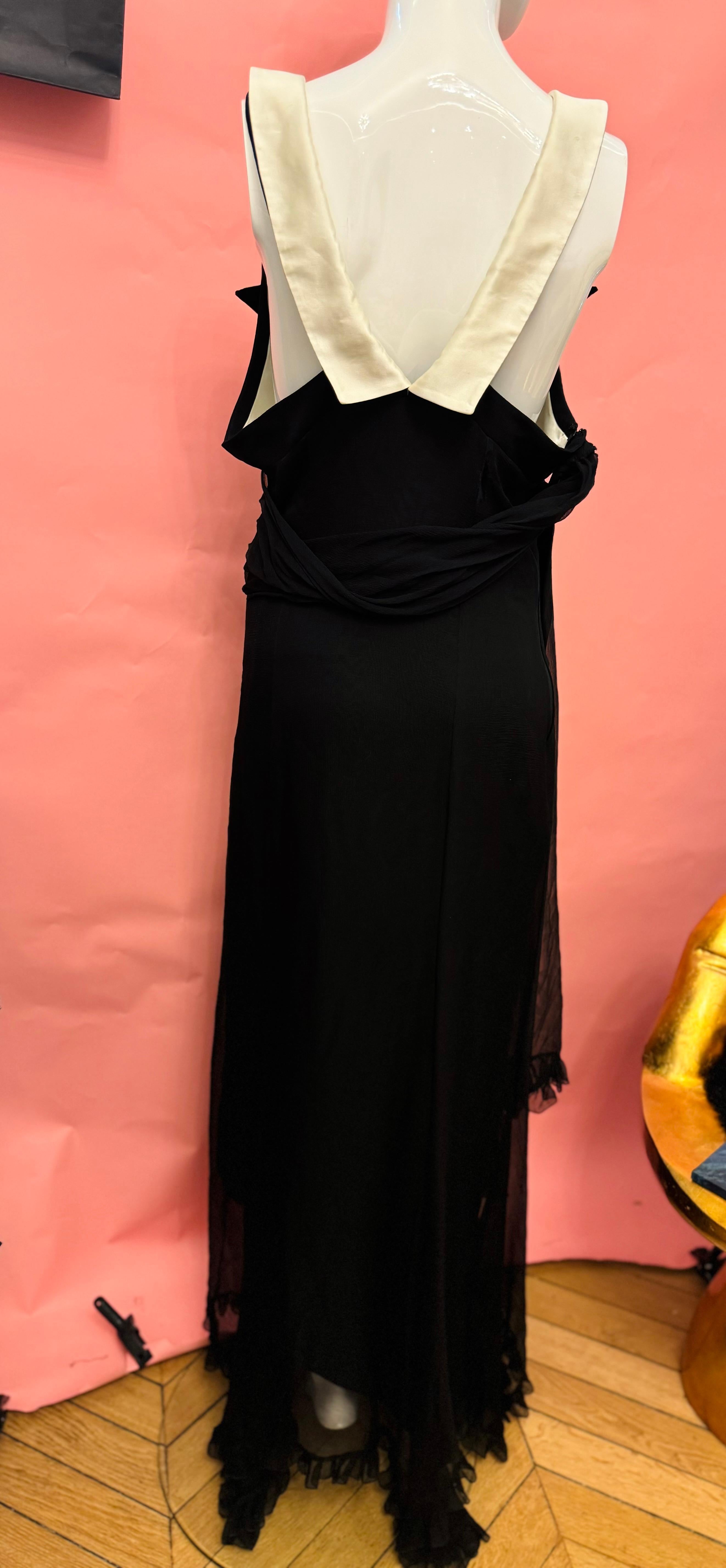 Robe du soir en soie Christian Dior by Gianfranco Ferré en vente 7